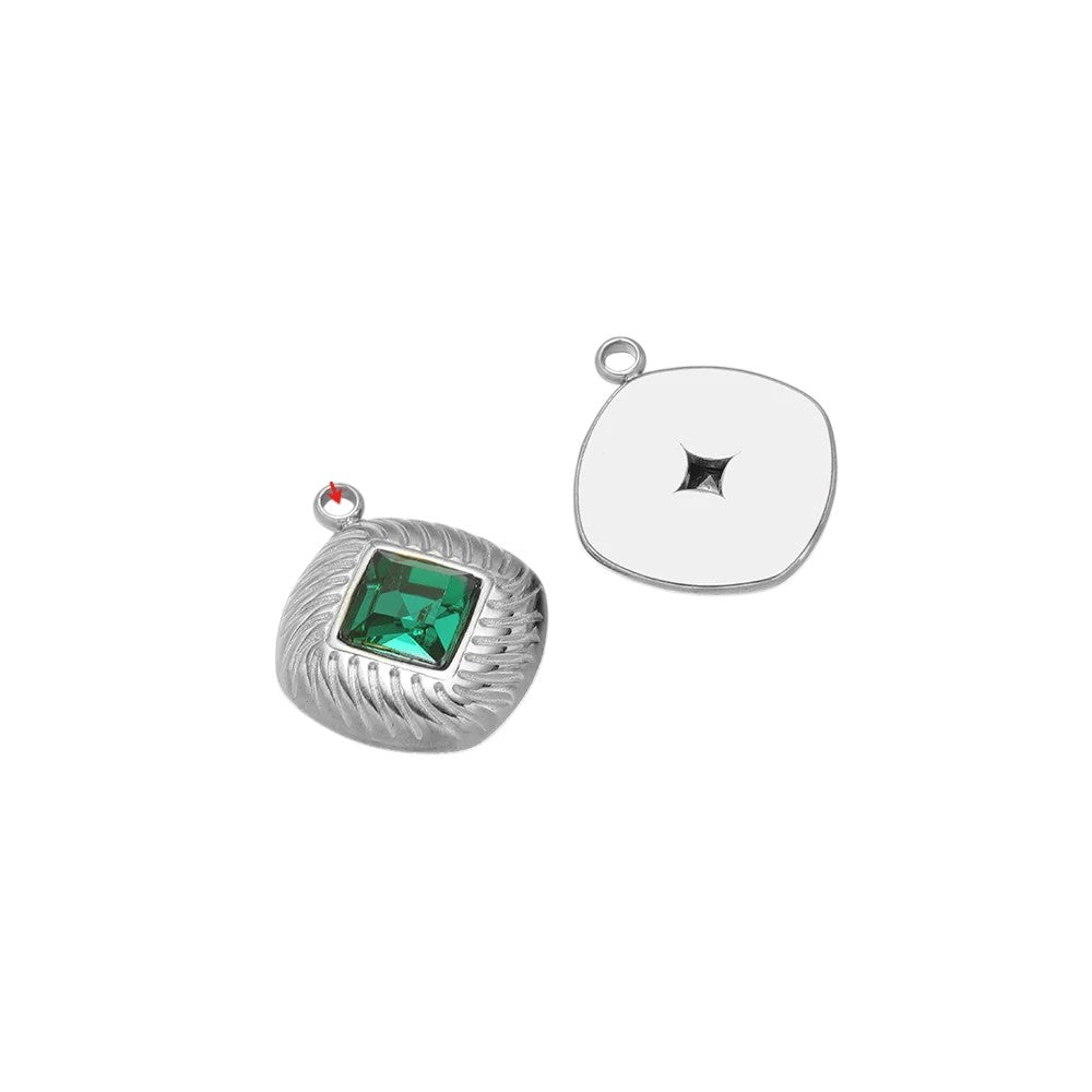 STRASS ROMBO VERDE