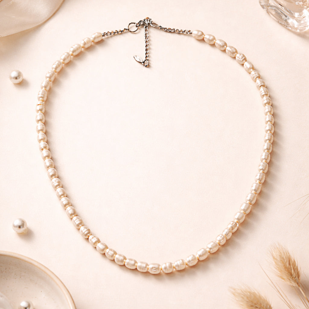 COLLANA PERLE DI FIUME RISO