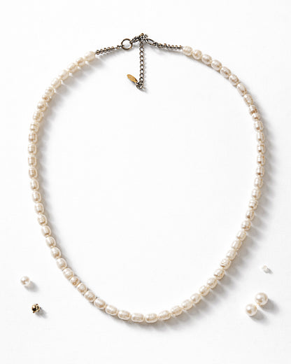 COLLANA PERLE DI FIUME RISO