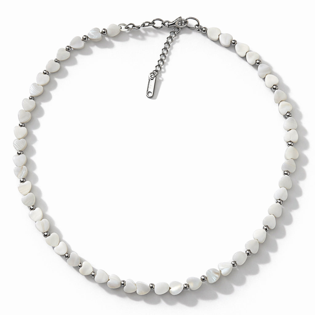 COLLANA CUORE PERLATO