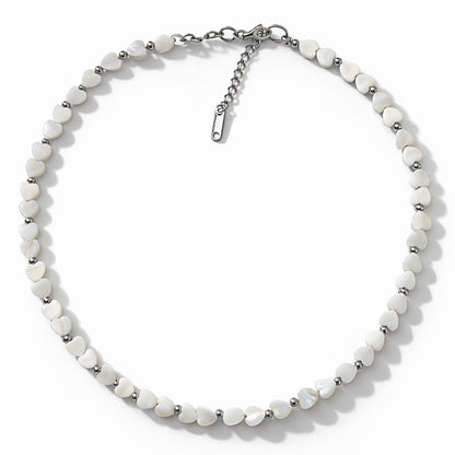 COLLANA CUORE PERLATO