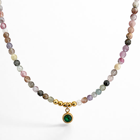 COLLANA TORMALINA 3 mm