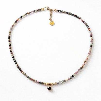 COLLANA TORMALINA 3 mm