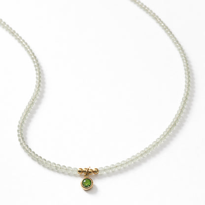 COLLANA AVVENTURINA VERDE 3 mm