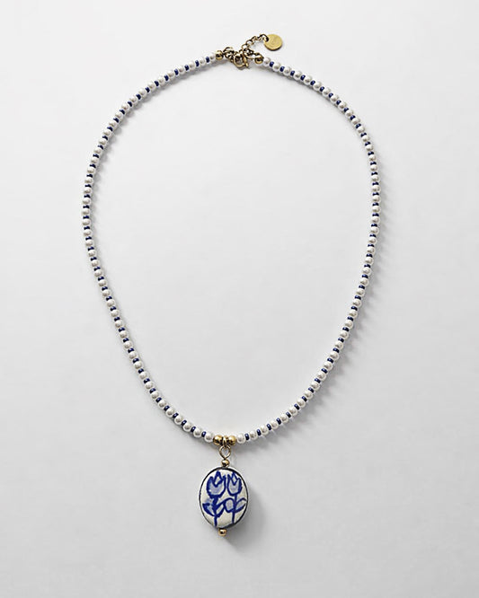 COLLANA PERLA BLU