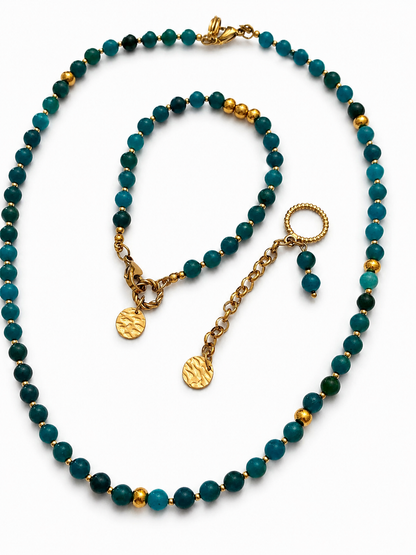 COLLANA MOD APATITE BLU