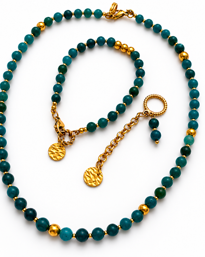 COLLANA MOD APATITE BLU