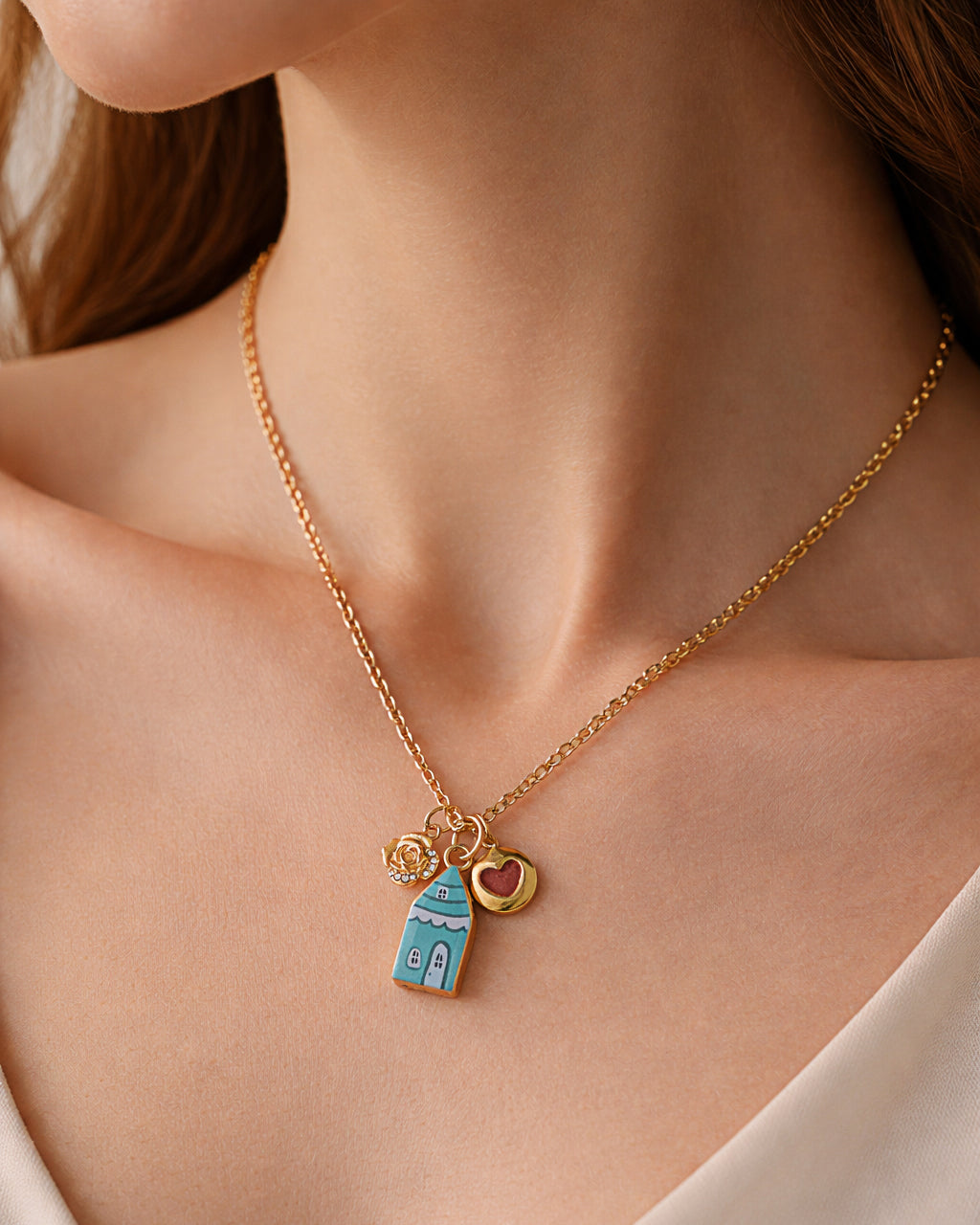 COLLANA "PETITE MAISON AZZURRA"