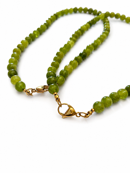 COLLANA ZOE MEDIUM VERDE UVA