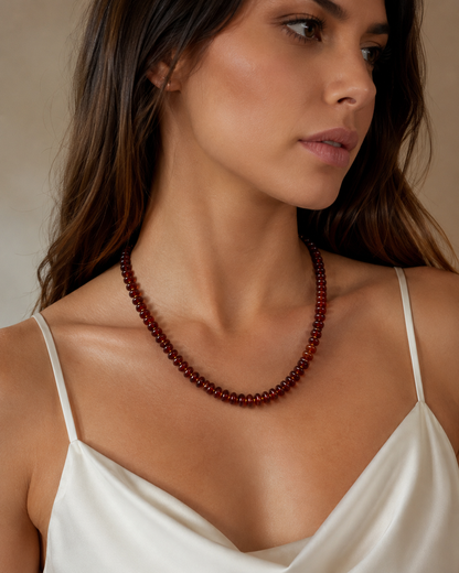 COLLANA CATALEYA ARANCIONE INTENSO