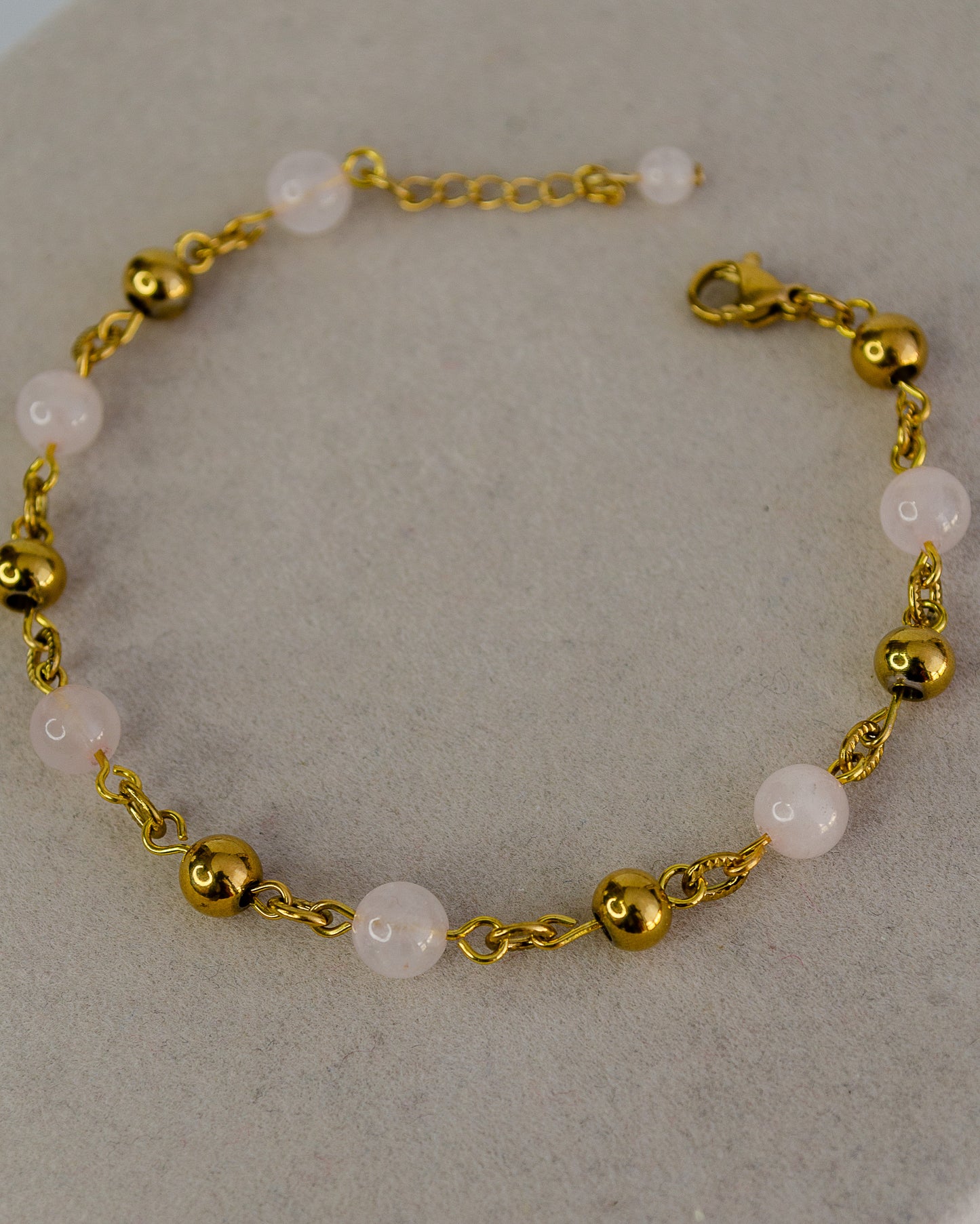 BRACCIALE QUARZO ROSA