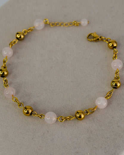 BRACCIALE QUARZO ROSA