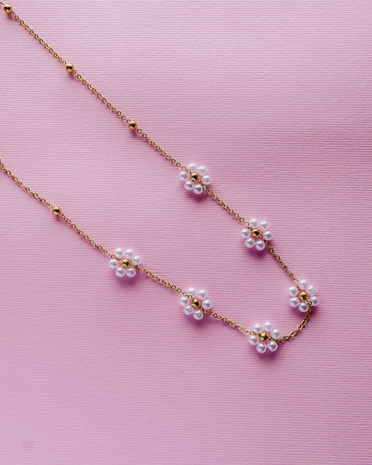 COLLANA FLORA BIANCA