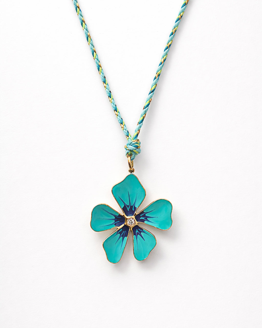 COLLANA PETALO AZZURRO