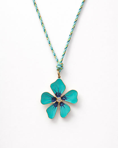 COLLANA PETALO AZZURRO
