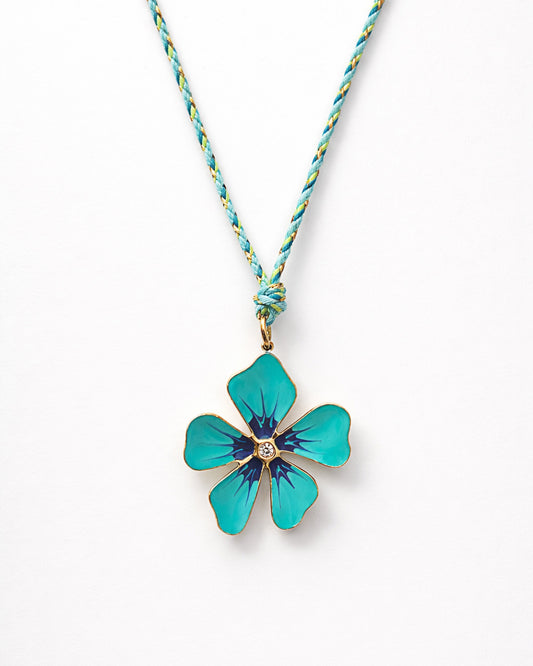 COLLANA PETALO AZZURRO