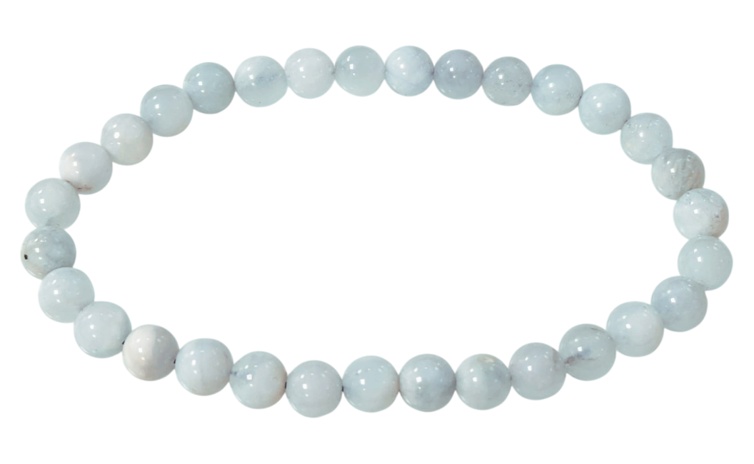 BRACCIALE ACUQMARINA 6mm