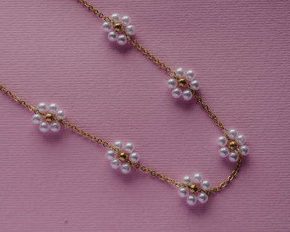 COLLANA FLORA BIANCA