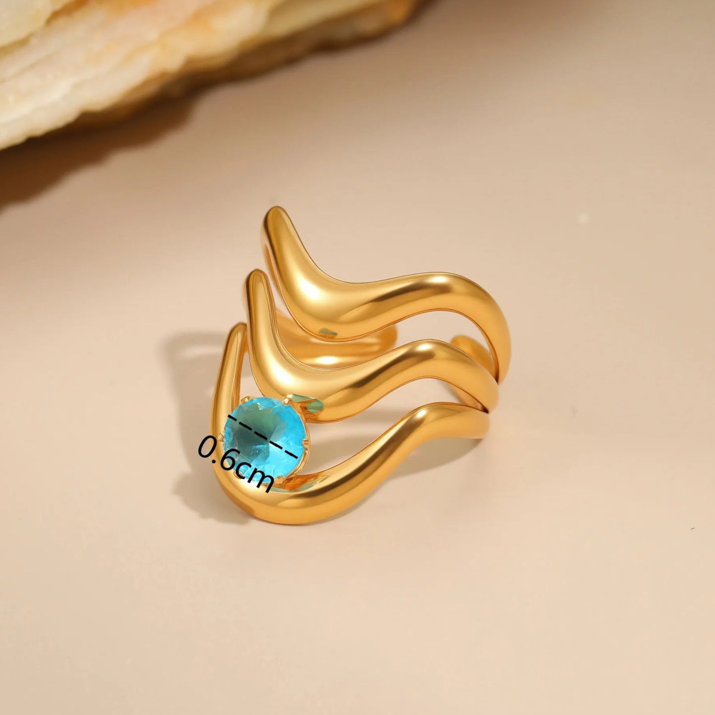 ANELLO ONDA BLU