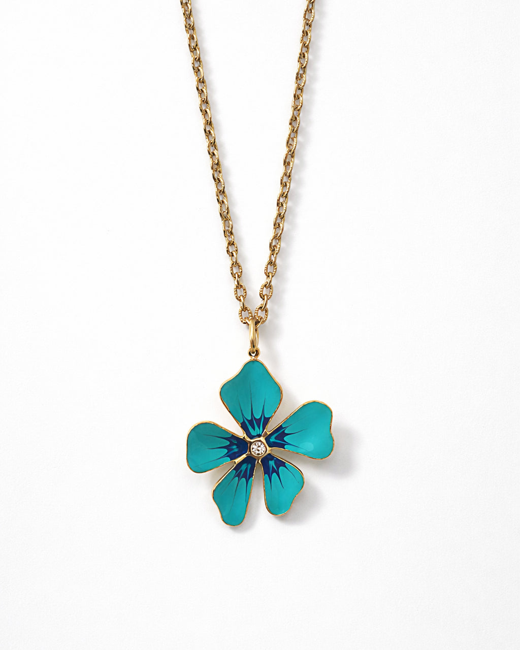 COLLANA PETALO AZZURRO