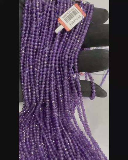 BRACCIALE AMETISTA SFACCETTATA 3 mm