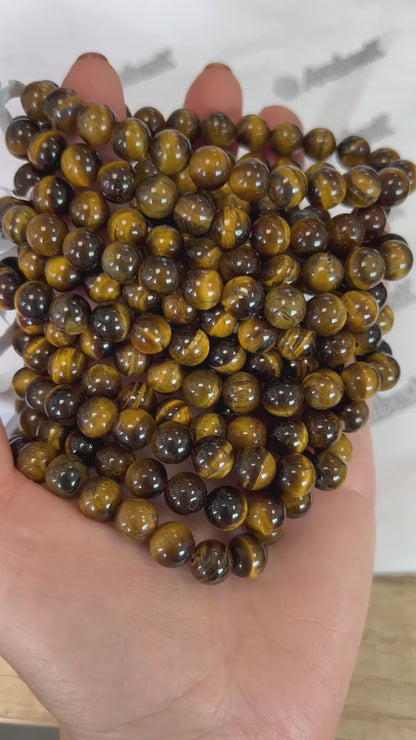 BRACCIALE Perle bracciale Occhio di tigre 6 mm